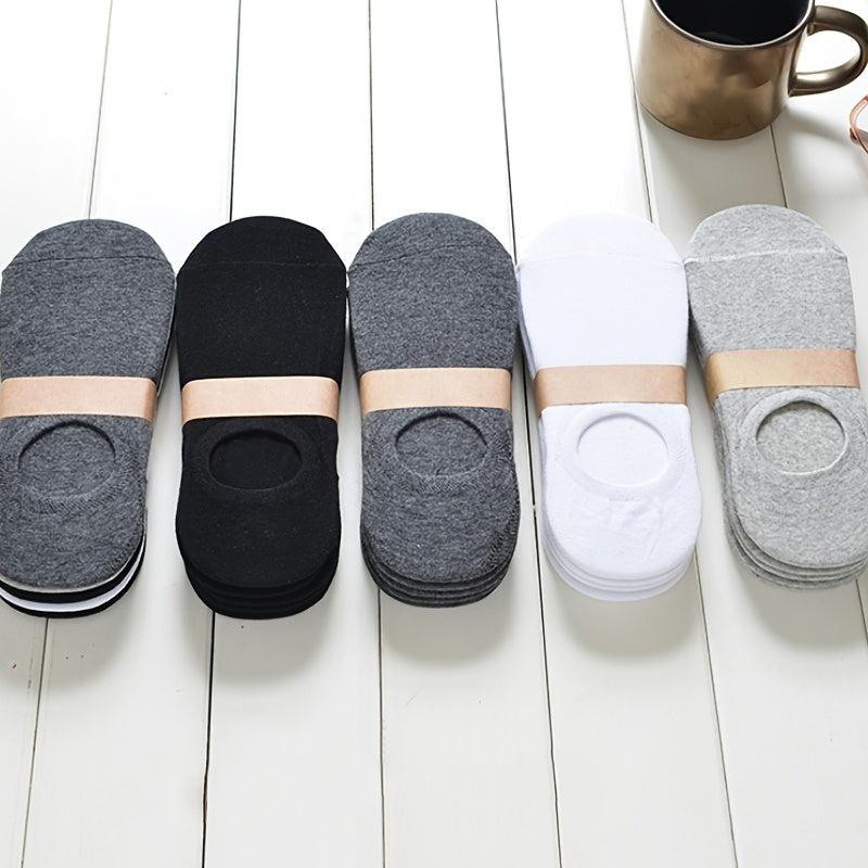 10 Pairs Women's Low Cut Ankle Socks Soft Lightweight Solid Stockings Hosiery