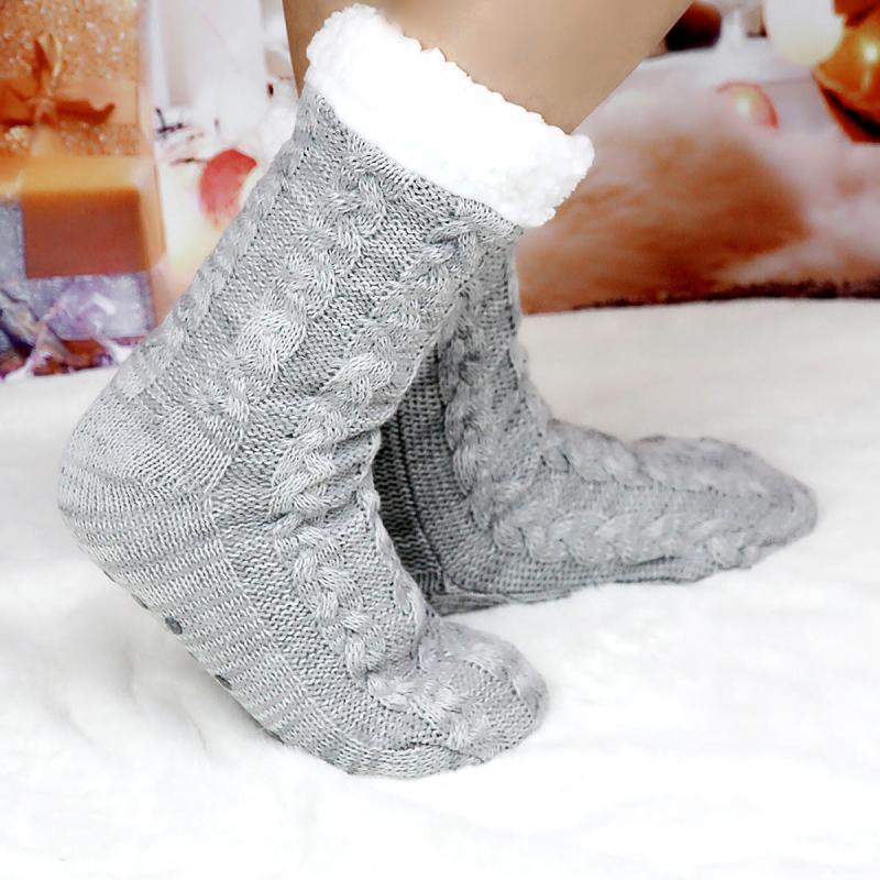 Women's Slipper Socks with Non Slip Grippers and Sherpa Lining