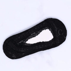 Floral Lace Invisible Short Socks Semi Sheer Ankle Socks