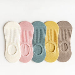 5 Pairs Invisible Mesh Socks for Women