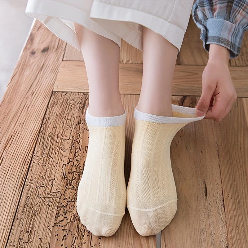 5 Pairs Ankle Socks Cozy Low Cut Socks Women's Stockings