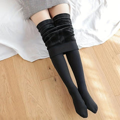 Plush Lined Tights High Waist Thermal Leggings Women's Stockings