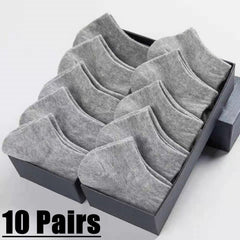 10 Pairs Casual Solid Short Socks Low Cut Ankle Socks Women's Stockings