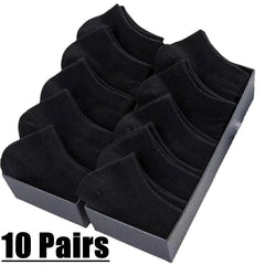 10 Pairs Casual Solid Short Socks Low Cut Ankle Socks Women's Stockings