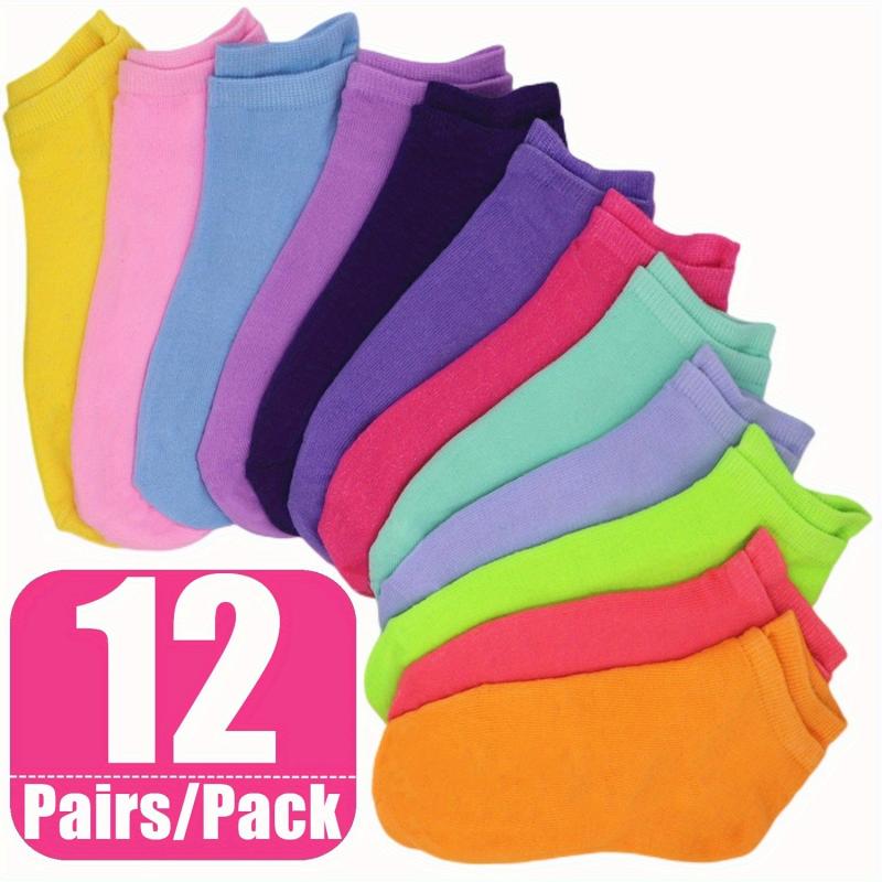 12 Pairs Women's Ankle Socks Soft & Lightweight No Show Socks