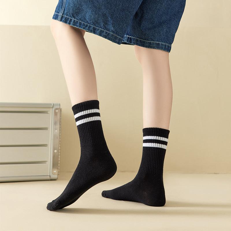 Striped Stockings Women's All-match Breathable Socks