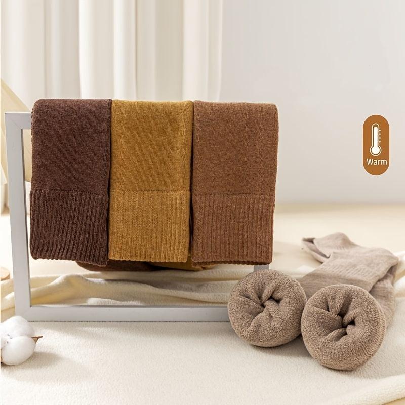 Warm Thick Knee Socks Anti Drop Extended Cotton Blend Women