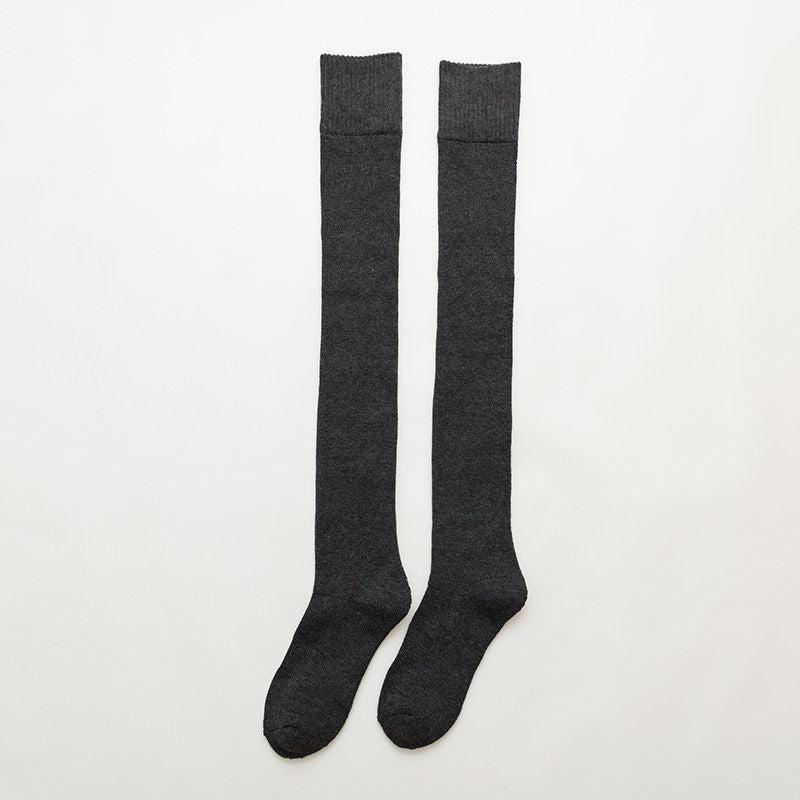 Warm Thick Knee Socks Anti Drop Extended Cotton Blend Women
