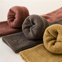 Warm Thick Knee Socks Anti Drop Extended Cotton Blend Women