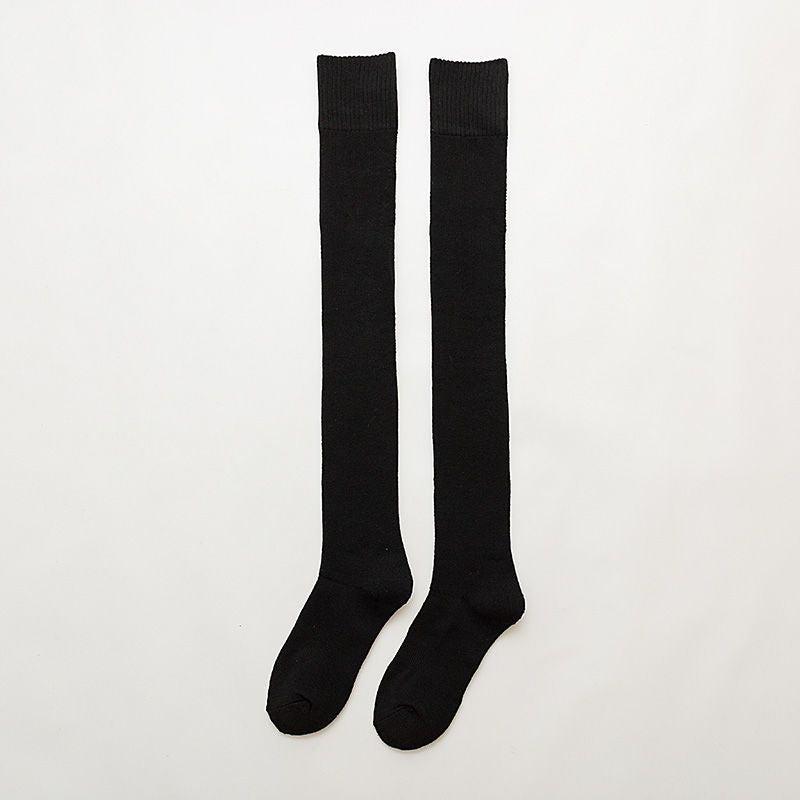 Warm Thick Knee Socks Anti Drop Extended Cotton Blend Women