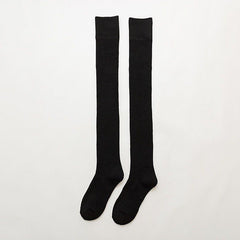 Warm Thick Knee Socks Anti Drop Extended Cotton Blend Women