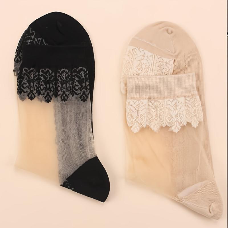 Wheat Print Invisible Mid Tube Socks