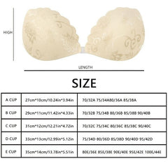 Invisible Lace Push Up Stick On Bra & Nipple Pasties