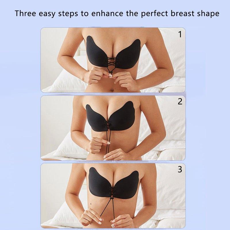 Women's Invisible Sticky Backless Sticky Bra Strapless Lingerie