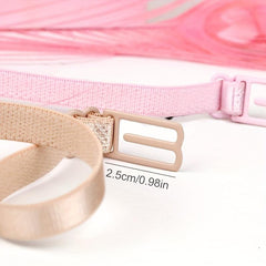 5pcs Invisible Bra Straps Adjustable Elastic Shoulder Belt