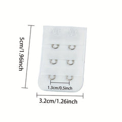 4pcs 2 Hooks Bra Extenders Comfortable Adjustable Bra Band Women's Accessories