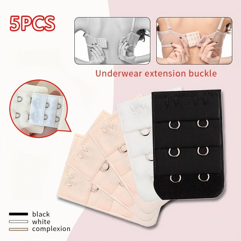 5pcs 2 Hooks Bra Strap Extenders Adjustable Bra Band Buckle