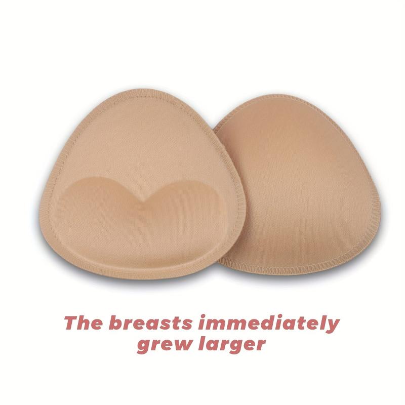 2 Pairs Reusable Bra Insert Pads Invisible Chest Enhancer