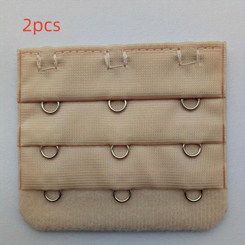 2pcs 3 Hooks Bra Extenders Comfortable Adjustable Bra Band Women's Lingerie