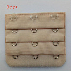 2pcs 3 Hooks Bra Extenders Comfortable Adjustable Bra Band Women's Lingerie