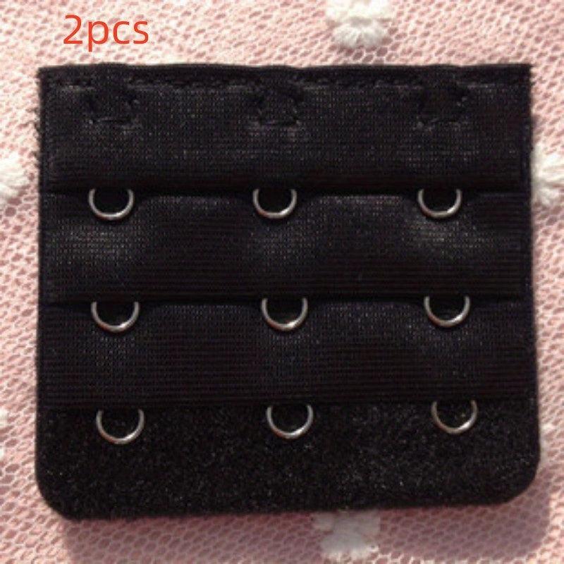 2pcs 3 Hooks Bra Extenders Comfortable Adjustable Bra Band Women's Lingerie