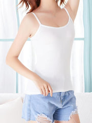 Women's Solid Home Vest Top Casual & Comfy Stretch Cami Tank Tops