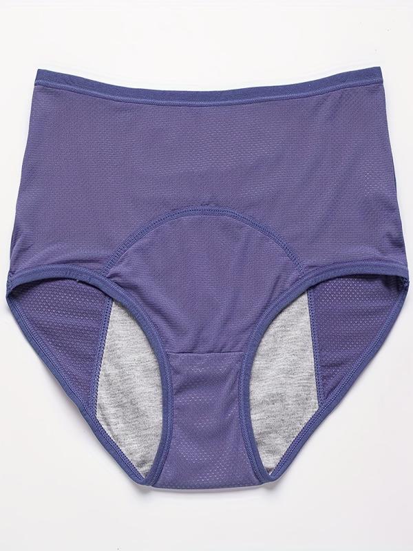 3 Pack Plus Size Period Panties Set High Rise Leakproof Three Piece Set