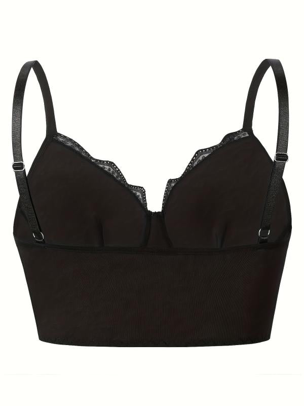 Floral Embroidered Shapewear Longline Bra