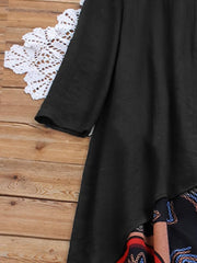 Boho Dress Plus Size Women's Graphic Print Cloak