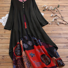 Boho Dress Plus Size Women's Graphic Print Cloak