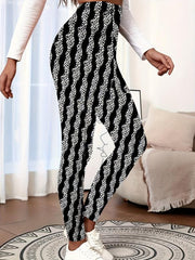 Women's Plus Ombre Floral Print High Rise Skinny Leggings
