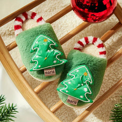 Cartoon Tree Plush House Slippers for Boys and Girls