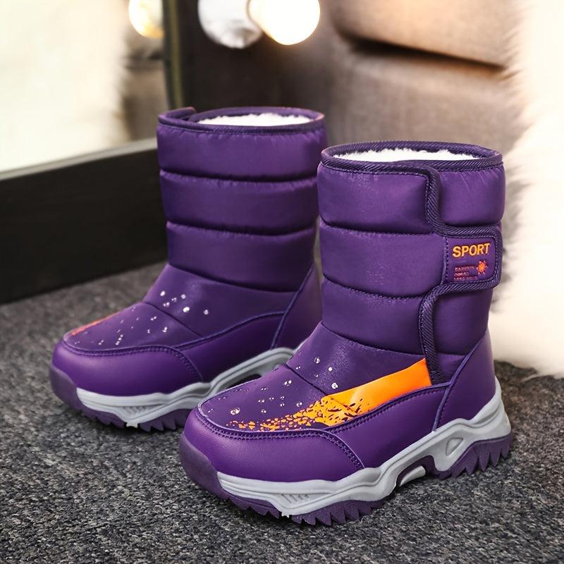 Cozy Snow Boots for Girls with Fleece Lining