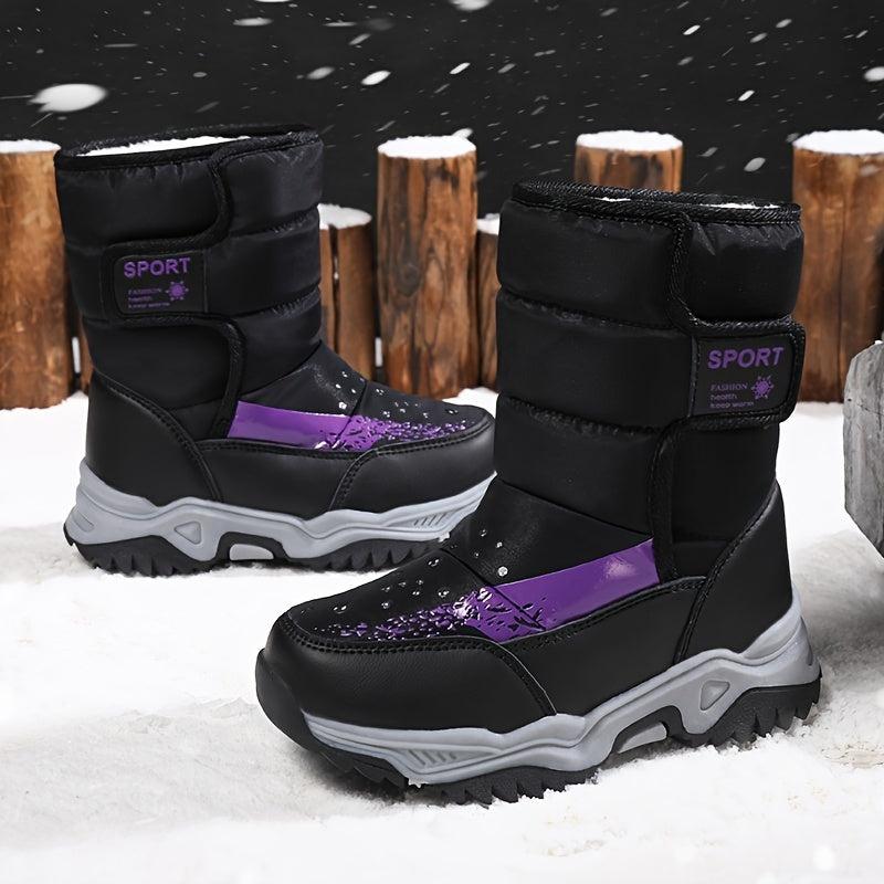 Cozy Snow Boots for Girls with Fleece Lining