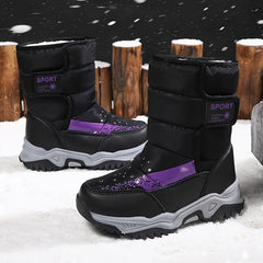 Cozy Snow Boots for Girls with Fleece Lining