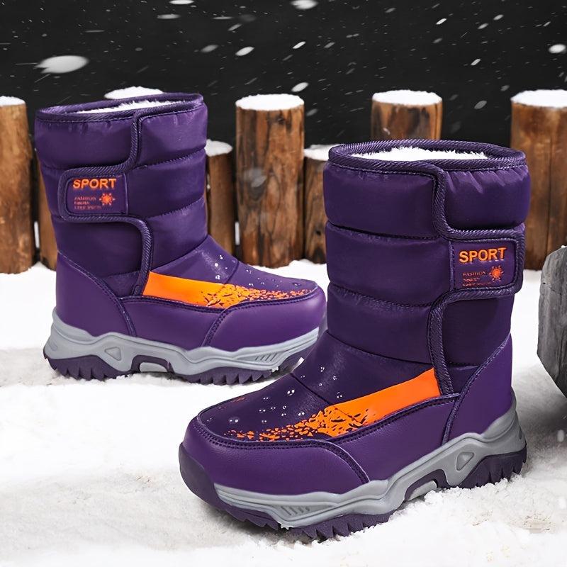 Cozy Snow Boots for Girls with Fleece Lining