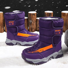 Cozy Snow Boots for Girls with Fleece Lining