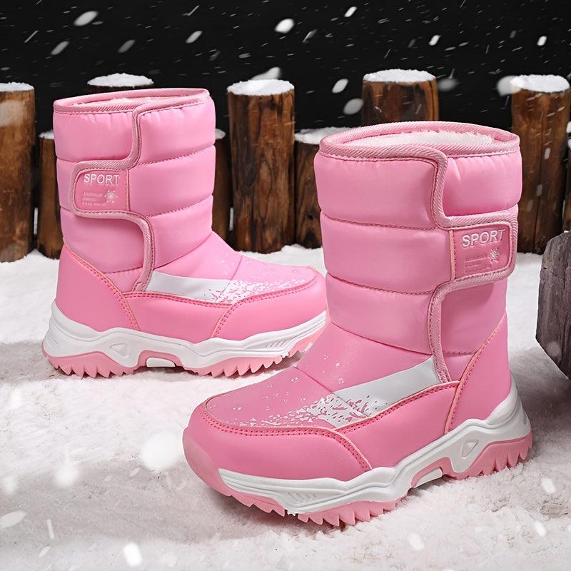 Cozy Snow Boots for Girls with Fleece Lining