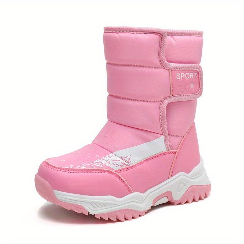 Cozy Snow Boots for Girls with Fleece Lining