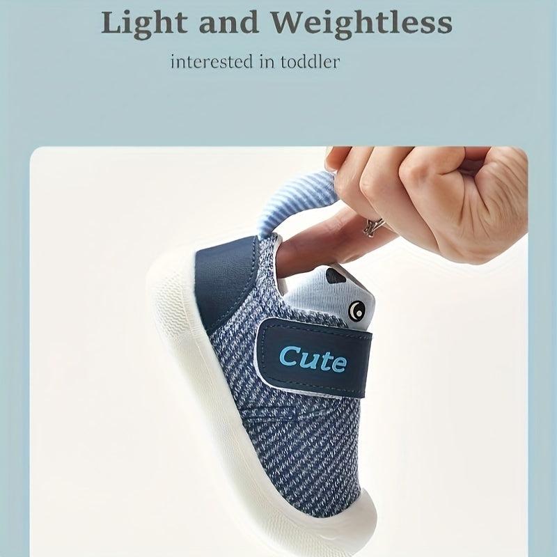 Cute 'PangPangLu' Toddler Shoes Cartoon Design Hook and Loop