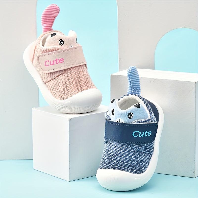 Cute 'PangPangLu' Toddler Shoes Cartoon Design Hook and Loop