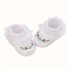 Flower Sneakers for Baby Girls Lightweight Non Slip Shoes Spring Autumn