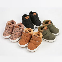 Soft & Warm Baby Boys Boots Plus Fleece Lined for Indoor/Outdoor Walking