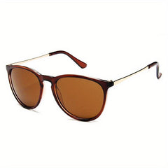 Vintage Round Mirrored Lens Sunglasses for Women Men