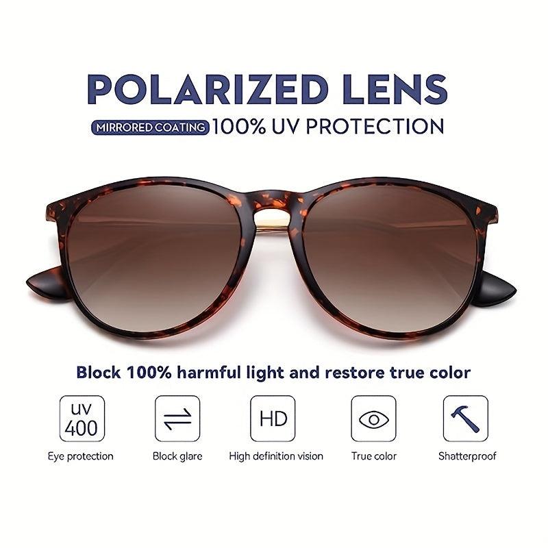 Vintage Round Mirrored Lens Sunglasses for Women Men