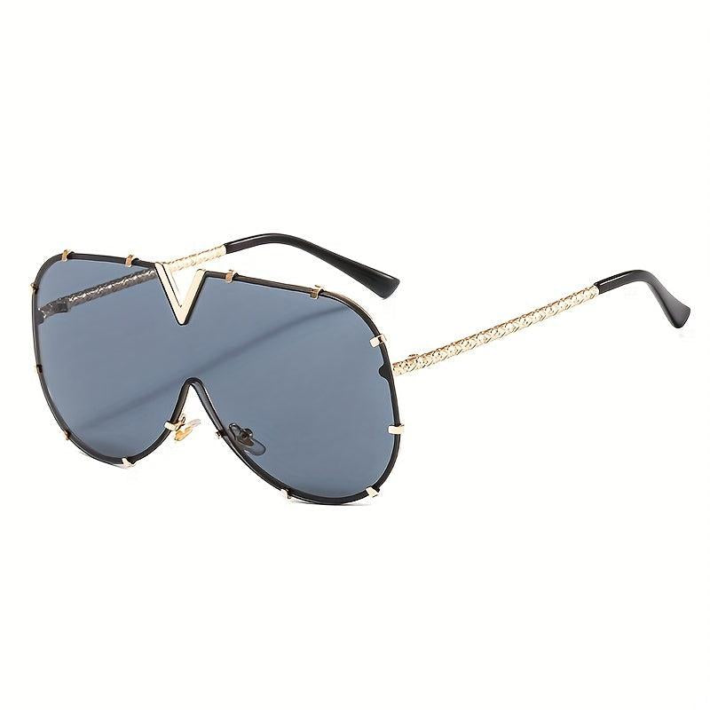 Big Frame Oval Sunglasses Retro Sun Glasses For Men Top Mirror Eyewear