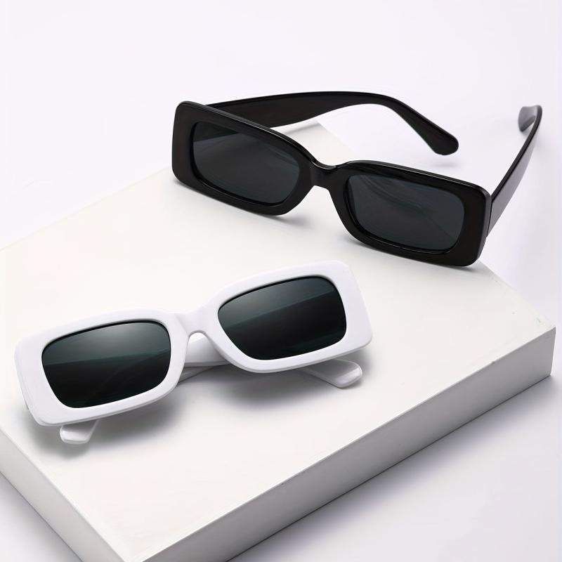 2pc Men's Square Frame Sunglasses Classic Style