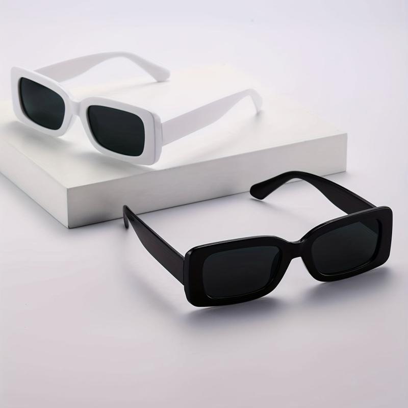 2pc Men's Square Frame Sunglasses Classic Style