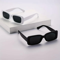 2pc Men's Square Frame Sunglasses Classic Style