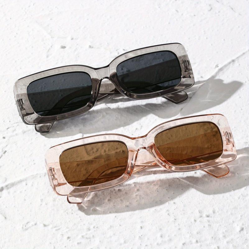 2pc Men's Square Frame Sunglasses Classic Style